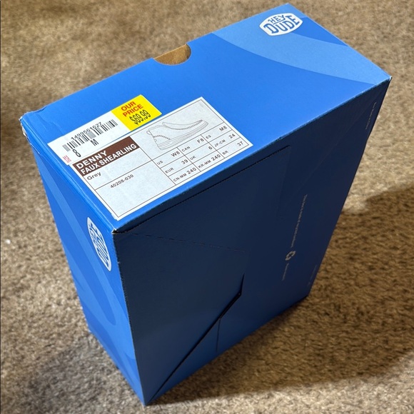 Hey Dude Denny Faux Shearling Gray Fur-Lined Women's Shoes- Unworn - Picture 11 of 11